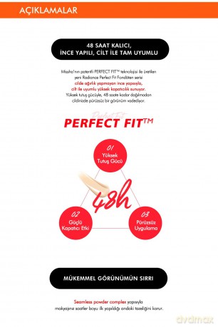 Missha Brightening base foundation SPF 50+ Radiance Perfect Fit Cushion (Foundation) 15 g - Shade: 21 Fair dla kobiety