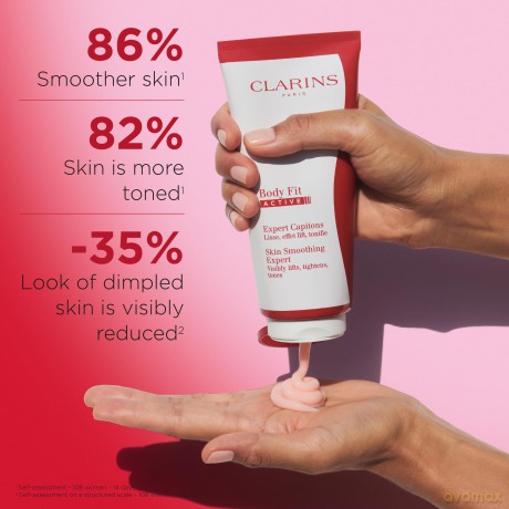 Clarins Smoothing body cream Body Fit Active (Skin Smoothing Expert) - Volume: 200 ml dla kobiety