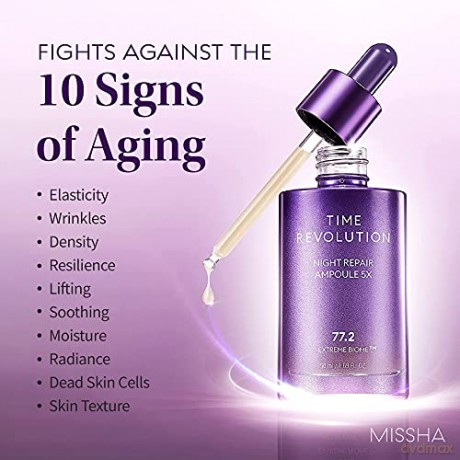 Missha Night regeneration skin serum Time Revolution (Night Repair Ampoule 5x) 50 ml dla kobiety