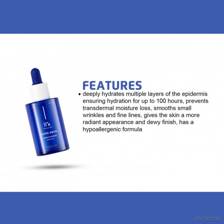 Missha Moisturizing skin serum Super Aqua (Ultra Hyalron Ampoule) 47 ml dla kobiety