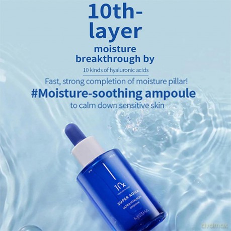 Missha Moisturizing skin serum Super Aqua (Ultra Hyalron Ampoule) 47 ml dla kobiety
