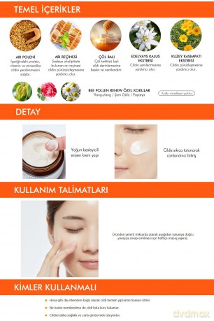 Missha Regenerating skin cream Bee Pollen (Renew Cream) 50 ml dla kobiety
