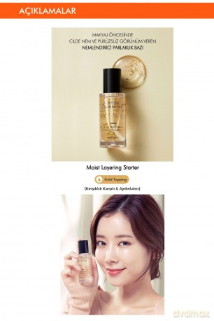 Missha Brightening foundation base Moist Layering Starter (Gold Topping) 30 ml dla kobiety