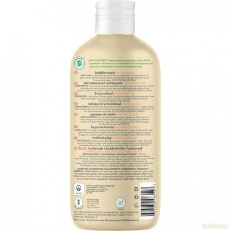 Attitude Children´s bath foam with the aroma of pear juice Baby Leaves (Bubble Wash) 473 ml