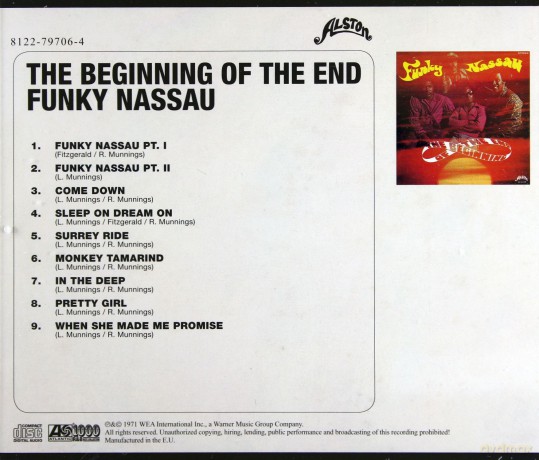The Beginning Of The End: Funky Nassau [CD]