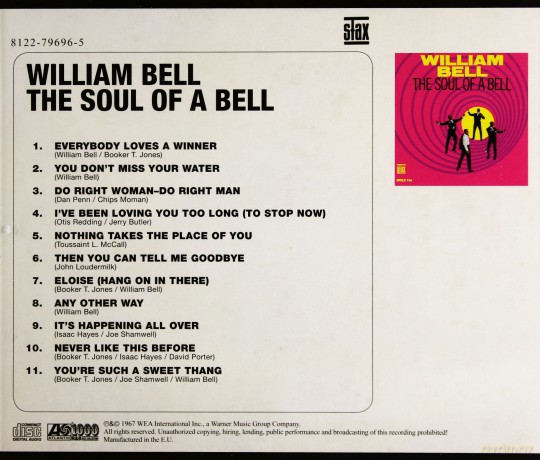 William Bell: The Soul Of A Bell [CD]