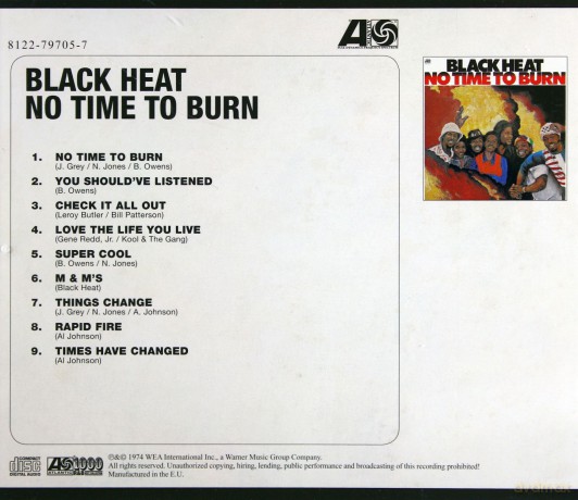 Black Heat: No Time To Burn [CD]