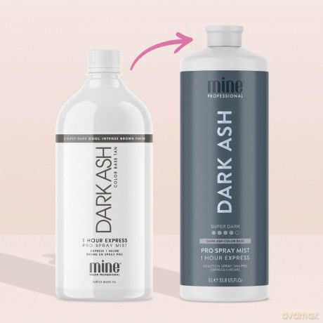 Minetan Self-tanning liquid for an ultra-dark tan Dark Ash (Pro Spray Mist) 1000 ml dla kobiety