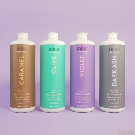 Minetan Self-tanning liquid for an ultra-dark tan Dark Ash (Pro Spray Mist) 1000 ml dla kobiety