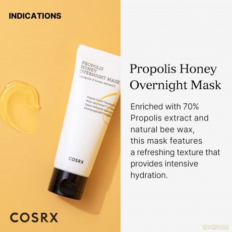 COSRX Night mask Full Fit Propolis Honey (Overnight Mask) 60 ml dla kobiety