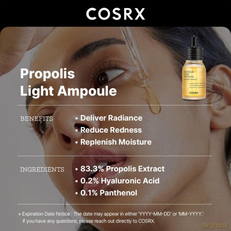 COSRX Hydrating ampoule with propolis Full Fit (Propolis Light Ampoule) 30 ml dla kobiety