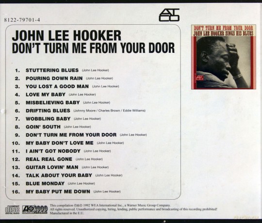 John Lee Hooker: Don't Turn Me From Your Door [CD]