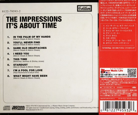 The Impressions: It's About Time [CD]