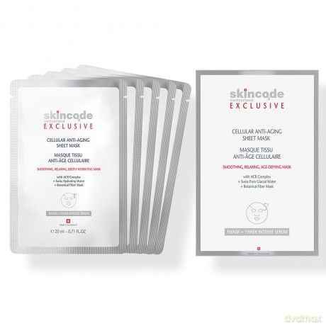 Skincode Skin textile mask Exclusive (Cellular Anti-Aging Sheet Mask) 5 x 20 ml dla kobiety