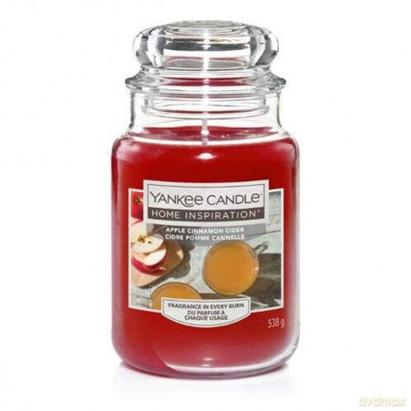 Yankee Candle Scented candle Home Inspiration large Apple Cinnamon Cider 538 g unisex