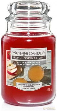 Yankee Candle Scented candle Home Inspiration large Apple Cinnamon Cider 538 g unisex