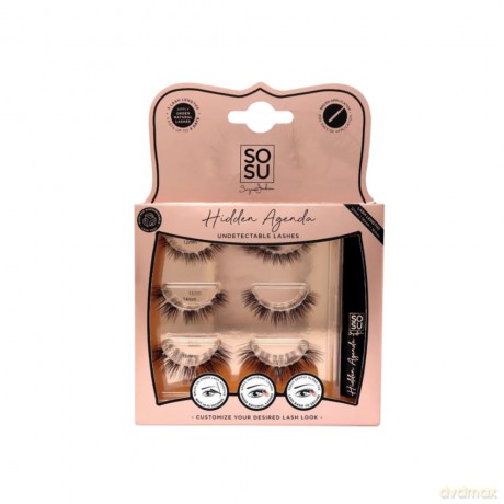 SOSU Cosmetics Tufted false eyelashes 12-16 mm Hidden Agenda (Undetectable Lashes) dla kobiety