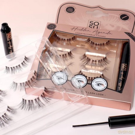 SOSU Cosmetics Tufted false eyelashes 12-16 mm Hidden Agenda (Undetectable Lashes) dla kobiety