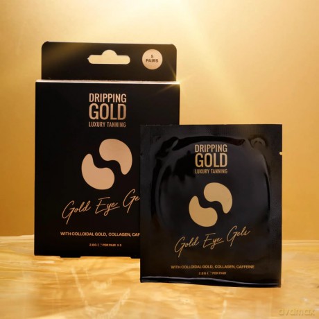 Dripping Gold Stimulating gel eye pads (Gold Eye Gels) 5 pcs dla kobiety