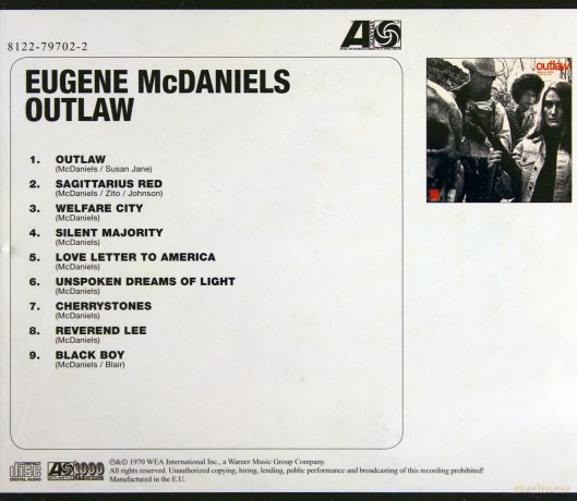 Eugene Mcdaniels: Outlaw [CD]