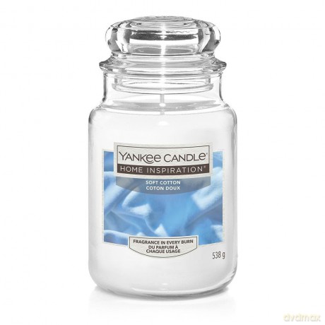 Yankee Candle Scented candle Home Inspiration large Soft Cotton 538 g unisex