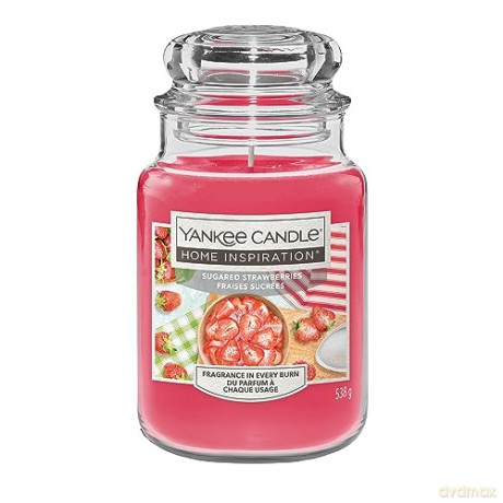 Yankee Candle Scented candle Home Inspiration large Sugared Strawberries 538 g unisex
