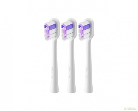 Laifen Replacement toothbrush head Head Glossy White Medium unisex