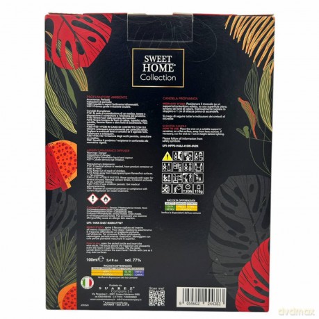 Sweet Home Collection Currant Black and Pomegranate gift set unisex