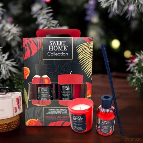 Sweet Home Collection Currant Black and Pomegranate gift set unisex