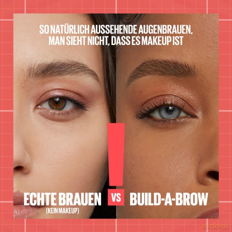 Maybelline Fix and gel for eyebrows Build A Brow (Brow Pen + Sealing Gel) - Shade: 257 Medium Brown dla kobiety