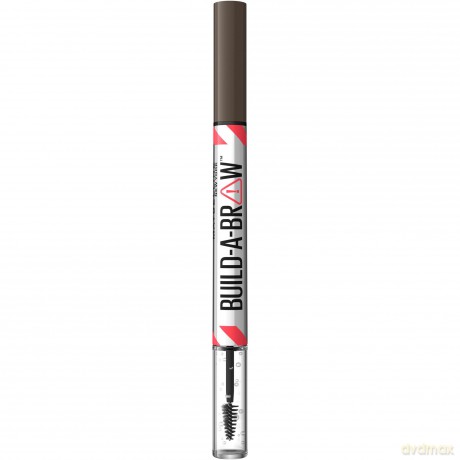 Maybelline Fix and gel for eyebrows Build A Brow (Brow Pen + Sealing Gel) - Shade: 262 Black Brown dla kobiety