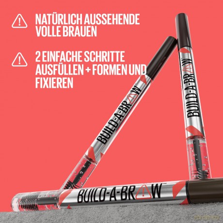 Maybelline Fix and gel for eyebrows Build A Brow (Brow Pen + Sealing Gel) - Shade: 262 Black Brown dla kobiety