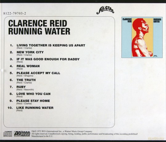 Clarence Reid: Running Water [CD]