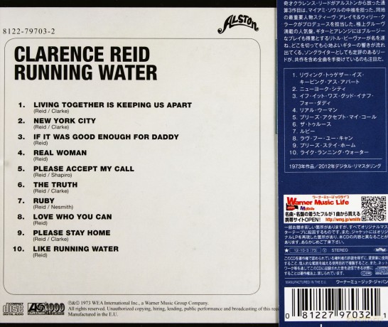 Clarence Reid: Running Water [CD]