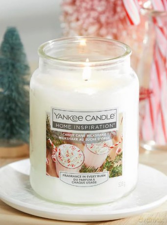 Yankee Candle Scented candle Home Inspiration large Candy Cane Milkshake 538 g unisex