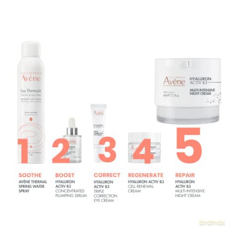 Avene Regenerating night cream Hyaluron Activ B3 (Multi-Intensive Night Cream) 40 ml dla kobiety