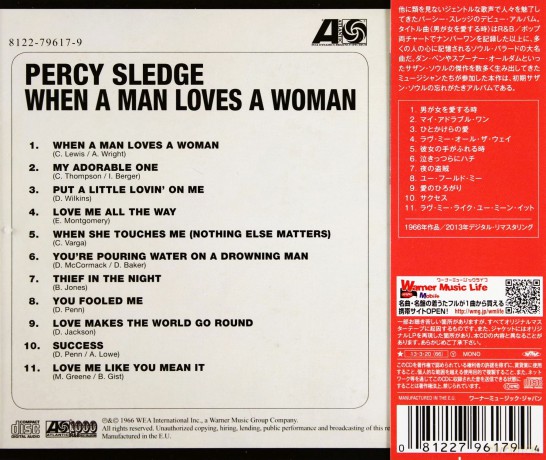 Percy Sledge: When A Man Loves A Woman [CD]