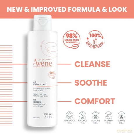 Avene Lait Démaquillant (Milk Cleanser) 200 ml dla kobiety
