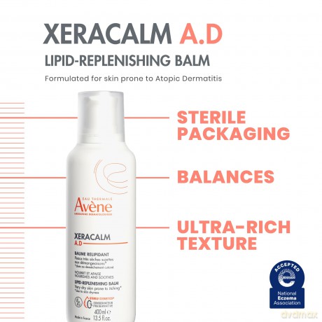 Avene Restoring balm for very dry and itchy skin XeraCalm AD (Lipid-Replenishing Balm) 200 ml unisex