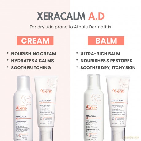 Avene Restoring balm for very dry and itchy skin XeraCalm AD (Lipid-Replenishing Balm) 200 ml unisex
