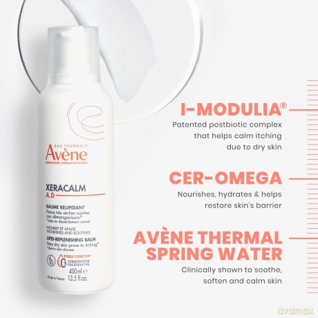 Avene Restoring balm for very dry and itchy skin XeraCalm AD (Lipid-Replenishing Balm) 200 ml unisex