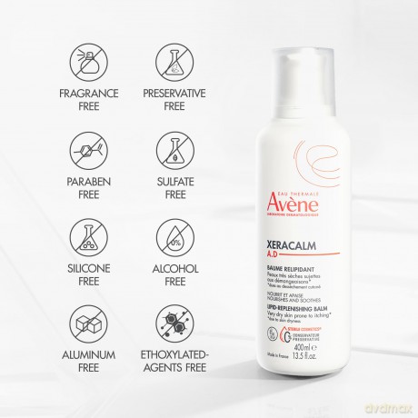 Avene Restoring balm for very dry and itchy skin XeraCalm AD (Lipid-Replenishing Balm) 200 ml unisex