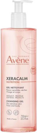 Avene Xeracalm Nutrition Face and Body Wash Gel (Cleansing Gel) - Volume: 750 ml unisex