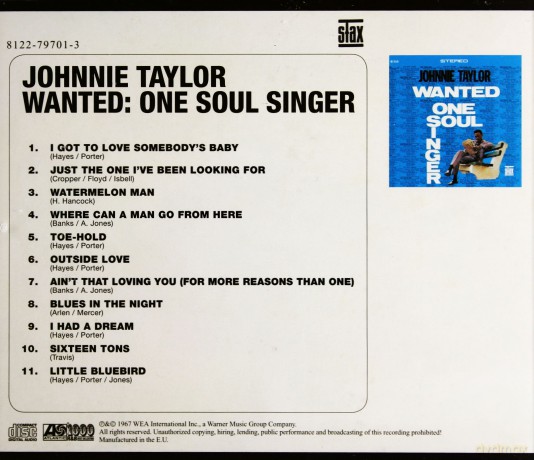 Johnie Taylor: Wanted: One Soul Singer [CD]