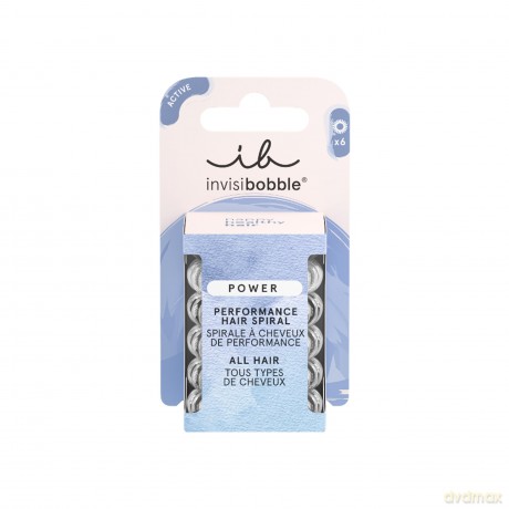 Invisibobble Hair band Power Crystal Clear 6 pcs dla kobiety