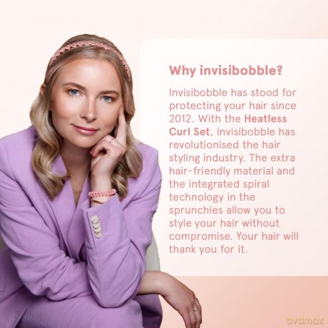 Invisibobble Hair curling set Handle with Curl 3 pcs dla kobiety