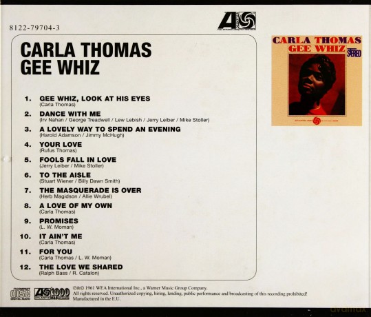 Carla Thomas: Gee Whiz [CD]