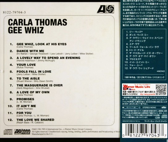 Carla Thomas: Gee Whiz [CD]