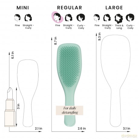 Tangle Teezer Ultimate Detangler Fine & Fragile Dark Teal Hair Brush dla kobiety