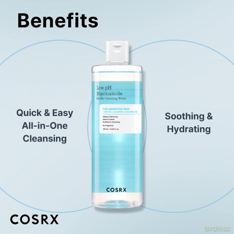 COSRX Micellar water for sensitive skin Niacinamide (Micellar Cleansing Water) 400 ml dla kobiety